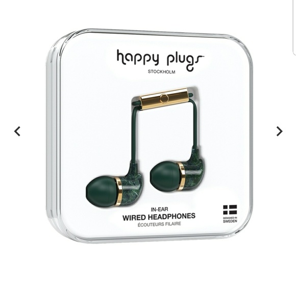 HappyPlugs IN-EAR
GREEN MARBLE
WIRED HEADPHONES - Picture 1 of 6